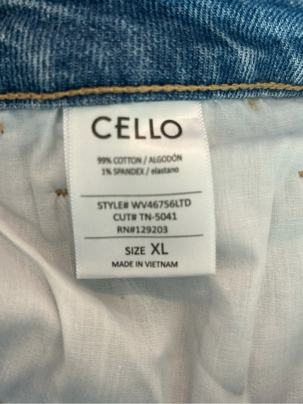 Distressed denim Cello frayed jean shorts